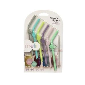 Imagine Set de paie din silicon Melii - Animale, 6 buc
