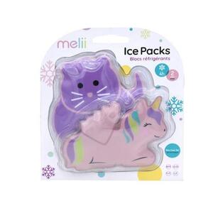 Imagine Set racitor pentru sac termic Melii - Unicorn si pisoi, 2 buc.