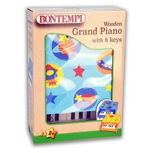 Imagine Bontempi pian din lemn cu 8 clape bleu