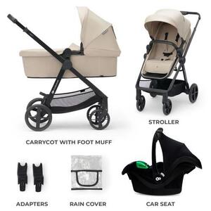 Imagine Carucior 3in1 KINDERKRAFT NEWLY, 0 - 22kg, Bej
