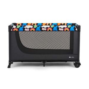 Imagine Patut portabil pentru bebelusi Kinderkraft JOY 2, Negru/Gri