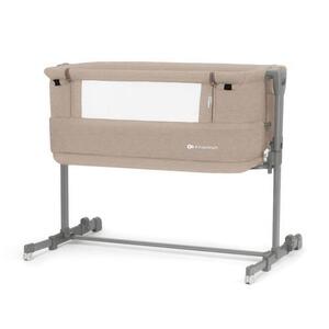 Imagine Patut 3in1 Kinderkraft Neste Grow, 2 niveluri, saltea inclusa, Bej