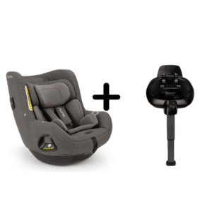 Imagine Set scaun auto rotativ Nuna i-Size TODL next Thunder, 40-105 cm + Baza isofix BASE next i-Size pentru TODL next, testat ADAC