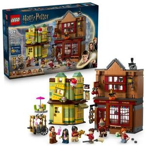 Imagine LEGO® Harry Potter™ - Furnituri Vajthat de calitate si magazin de inghetata 76452, 795 piese