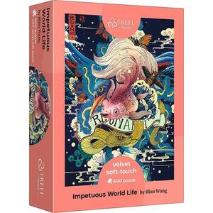 Imagine Puzzle 500 piese - Impetuous World Life - Velvet Soft-Touch - Trefl