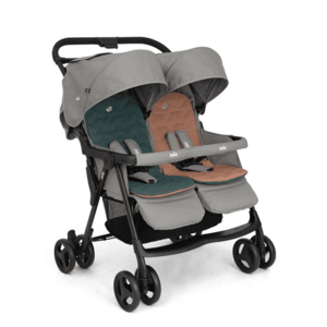 Imagine Carucior de gemeni Joie Aire Twin Pebble, pliabil, 0 - 3 ani, Gri