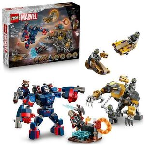 Imagine LEGO® Marvel - Thor vs Chitauri din Razbunatorii: Sfarsitul jocului 76322, 373 piese