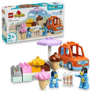 Imagine LEGO® DUPLO Bluey - Vizita cu Blue la furgoneta de inghetata 10458, 22 piese