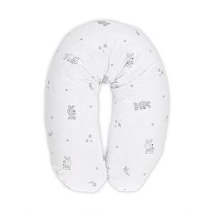 Imagine Perna multifunctionala Lorelli Little Rabbits Grey, bumbac ranforce, 190 cm