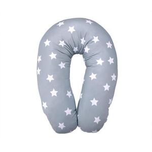Imagine Perna multifunctionala Lorelli Stars Blue Grey Mist, bumbac ranforce, 190 cm