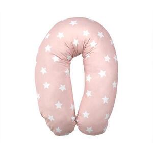 Imagine Perna multifunctionala Lorelli Stars Pale Blush, bumbac ranforce, 190 cm