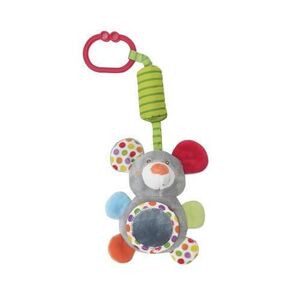 Imagine Jucarie de plus Lorelli Soricel, 13 cm, clopotel, cu oglinda, 0 luni+