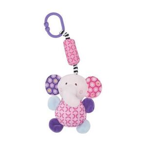 Imagine Jucarie de plus Lorelli Elefant, 13 cm, clopotel, cu oglinda, 0 luni+