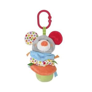 Imagine Jucarie de plus Lorelli Soricel, 16 cm, cu vibratie, zornaitoare, 0 luni+