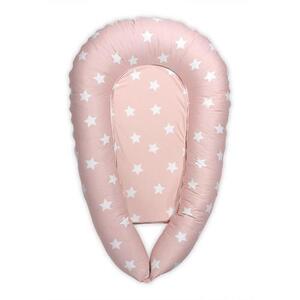 Imagine Baby Nest 3 in 1, Lorelli, 110 x 70 x 15 cm, husa bumbac ranforce, Pale Blush