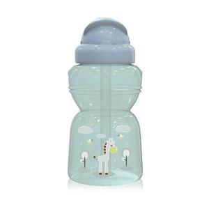 Imagine Biberon sport mini Animals Lorelli, cu pai moale si flexibil, 6 luni+, 200 ml, Mint Green