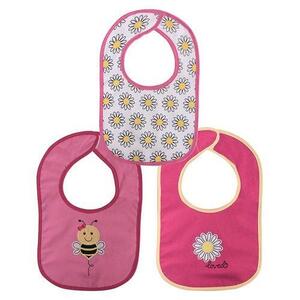 Imagine Set 3 bavete bumbac si peva Lorelli, 30 x 19 cm, inchidere cu banda velcro