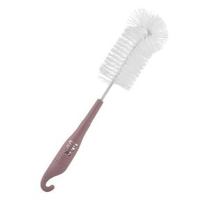 Imagine Perie de curatat biberoane Lorelli, tetine si cani, 28 cm, patrunde in spatiile greu accesibile, Plastic, B1896, Blush Pink