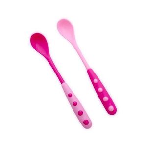 Imagine Set 2 lingurite cu manere lungi, Lorelli, 6 luni+, Pink