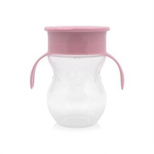 Imagine Cana de tranzitie anti-varsare, Lorelli, sistem de baut din orice pozitie 360 grade, 12 luni+, forma ergonomica, capac protectie, 270 ml, Pink