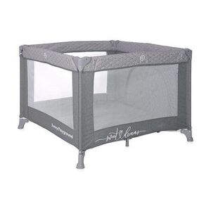 Imagine Tarc de joaca Sunny Playground, 0-36 luni, maxim 15 kg, pliabil, mecanism siguranta, saltea 2 cm si sezut intarit, Cool Grey Star