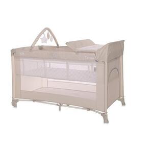 Imagine Patut pliabil Lorelli, Torino Plus, 2 nivele cu accesorii, Fog Striped Elements