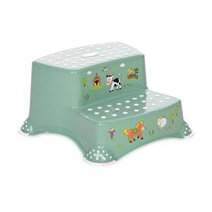Imagine Inaltator dublu pentru baie Lorelli, antiderapant, Funny Farm, Nordic Green