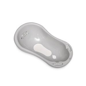 Imagine Cada baie 84 cm cu dop de scurgere si baza antialunecare, Lorelli, Zebra Grey
