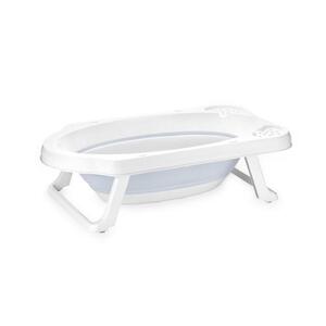 Imagine Cadita pliabila pentru bebelusi Lorelli, 82 cm, cu dop de scurgere, Nordic Blue