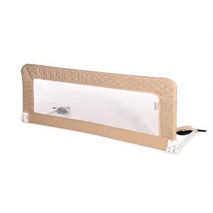 Imagine Bariera protectie pat Lorelli Safety Night, reglabila, husa detasabila, cadru metalic invelit in material moale, 118 x 44 cm, Fog Beige Sweet Dream