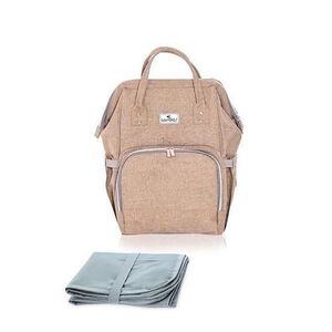 Imagine Rucsac accesorii bebelusi Lorelli Tina, multiple compartimente, Beige