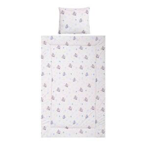 Imagine Set lenjerie patut 3 piese, Lorelli, bumbac ranforce, Cosy, Aeroplane Blue