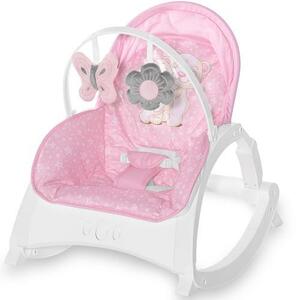 Imagine Fotoliu balansoar Lorelli Enjoy Pink Hug, cu vibratii si muzica, Roz