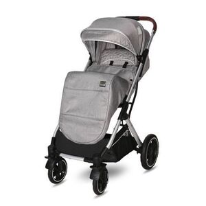 Imagine Carucior pentru nou-nascut Lorelli Storm Opaline Grey, pana la 22 kg, cadru aluminiu, pliere cu o singura mana, centura siguranta in 5 puncte