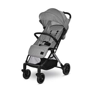 Imagine Carucior pentru nou-nascut Lorelli Ribera Grey Icy, tip troler, dimensiuni compatibile avion, 0 luni - 3 ani, maxim 15 Kg, spatar reglabil in multiple pozitii, copertina cu protectie solara, roti cu suspensie, pliere cu o singura mana
