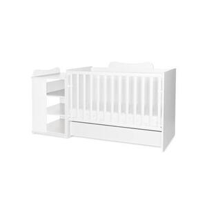 Imagine Patut modular multifunctional Lorelli Multi, 5 configurari diferite, 190 x 72 cm, Alb