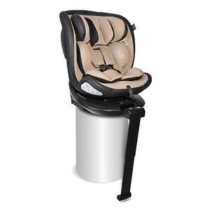 Imagine Scaun auto pentru copii Lorelli Estate, Isofix, 0 Luni-12 Ani, 40-150 cm, picior de sprijin telescopic, I-size, certificat R129, reglabil, pozitie somn, baza rotativa 360 grade, sistem de protectie impact lateral, Bej