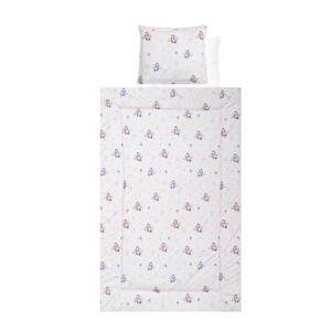 Imagine Set lenjerie pat 4 piese Lorelli Blue Aeroplane, bumbac ranforce