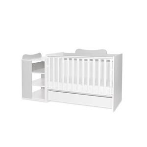 Imagine Patut modular multifunctional Lorelli Multi, 5 configurari diferite, 190 x 72 cm, Alb