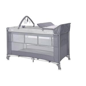 Imagine Patut pliabil Lorelli Torino Plus, 2 nivele cu accesorii, Gri