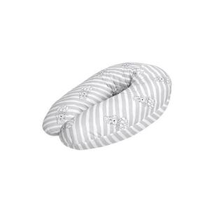 Imagine Perna multifunctionala Lorelli Grey Striped, bumbac ranforce, 190 cm