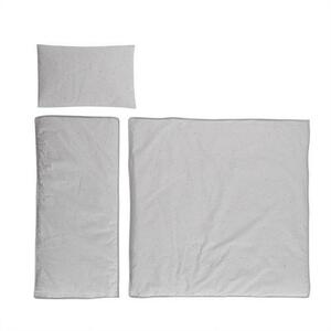 Imagine Set lenjerie pentru carucior Lorelli Grey Sky, de iarna, bumbac ranforce, 4 piese, 78 x 38 cm