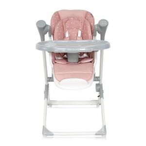 Imagine Scaun de masa si leagan electric Lorelli Ventura Peach Beige Stars, maxim 15kg, inaltime ajustabila 6 pozitii