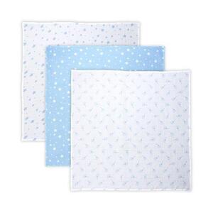Imagine Set 3 scutece pled muselina Lorelli Aquatic Mix, 80 x 80 cm