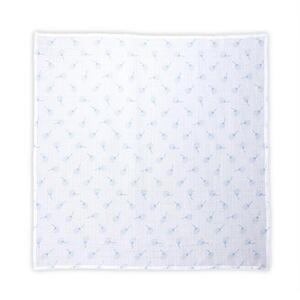 Imagine Scutec pled muselina Lorelli Aquatic Floral, Bumbac, Antialergenic, 80 x 80 cm