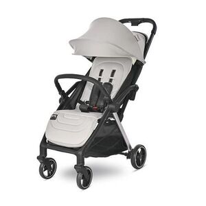 Imagine Carucior pentru nou-nascut autofold Lorelli Loret, ultra-light, 0 luni - 4 ani, pana la 22 kg, suspensii, pliere cu o singura mana, spatar reglabil in 4 pozitii, suport de picioare reglabil, Negru/Gri