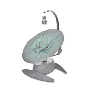 Imagine Leagan electric Lorelli Bella Frosty Green Stars, rotativ, panel muzical, greutate maxima suportata 9 Kg, Verde