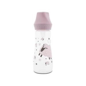 Imagine Biberon cu tetina moale din silicon Lorelli My Friend Mellow Rose, 0 luni+, 250 ml