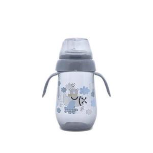 Imagine Biberon anticurgere cu toarte si gat largLorelli My Friend Cameo Blue , 6 luni+, 250 ml