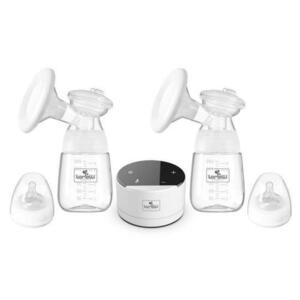 Imagine Pompa de san electrica dubla Lorelli, fara BPA, cu alimentare la priza, 180ml, Alb